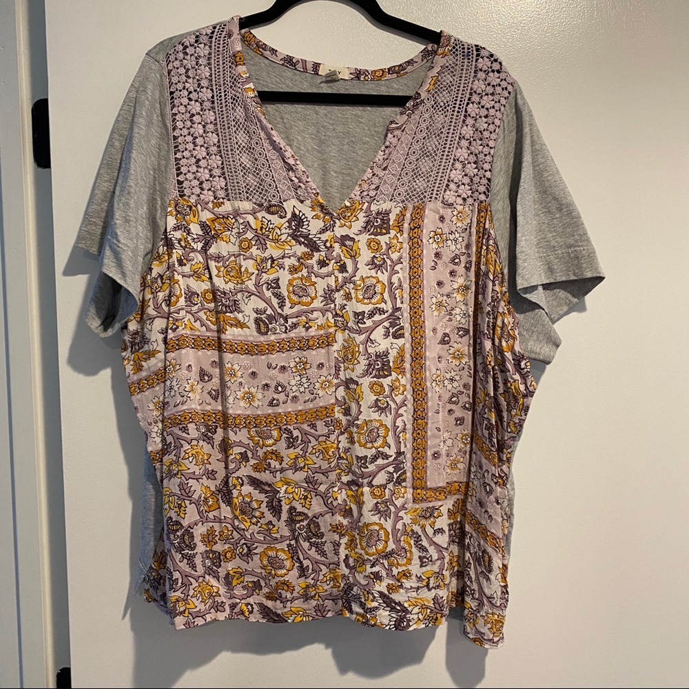 Anthropologie Tiny Brand Short Sleeve Top 2X